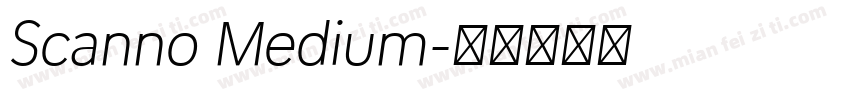 Scanno Medium字体转换